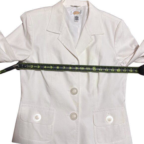 Talbots Ivory Single-Breasted Blazer Size 6 – Worn Once - Picture 14 of 17